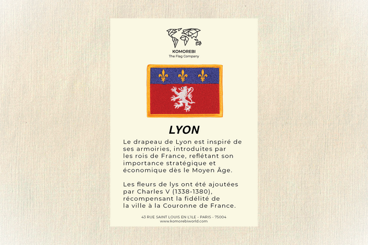 Lyon - Drapeau Brodé