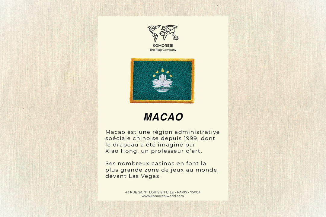 Macao - Drapeau Brodé