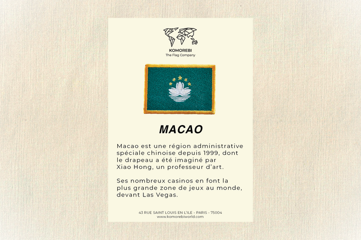 Macao - Drapeau Brodé