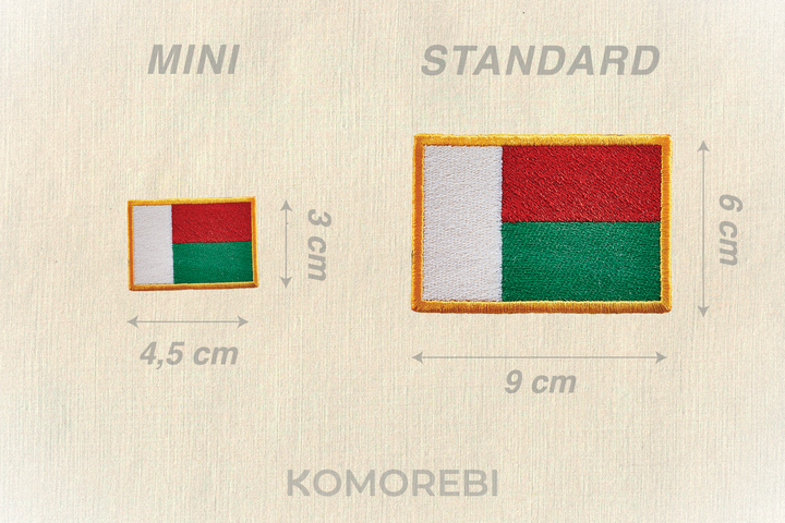 Madagascar - Drapeau Brodé