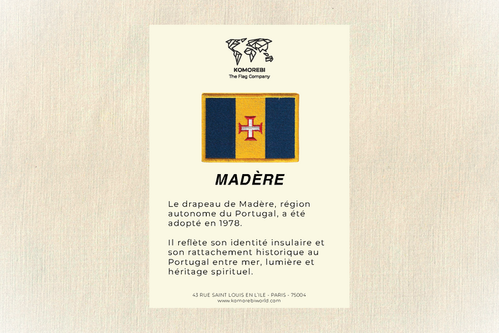 Madère - Drapeau Brodé