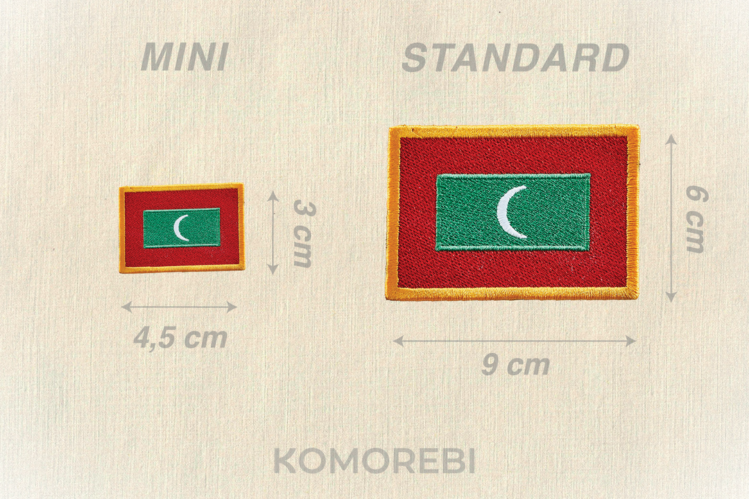 Maldives - Drapeau Brodé