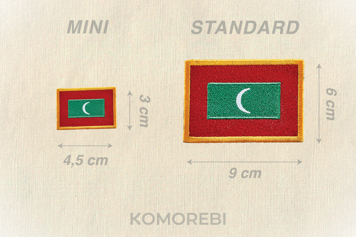 Maldives - Drapeau Brodé