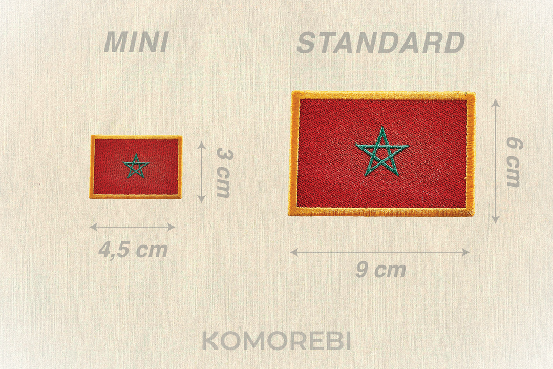 Maroc - Drapeau Brodé