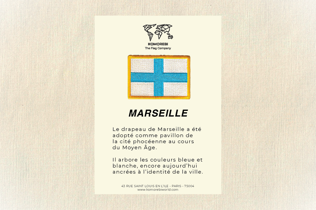 Marseille - Drapeau Brodé