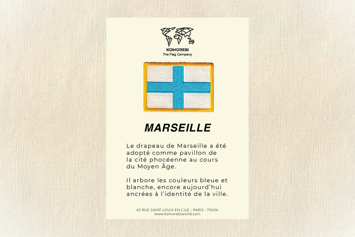 Marseille - Drapeau Brodé