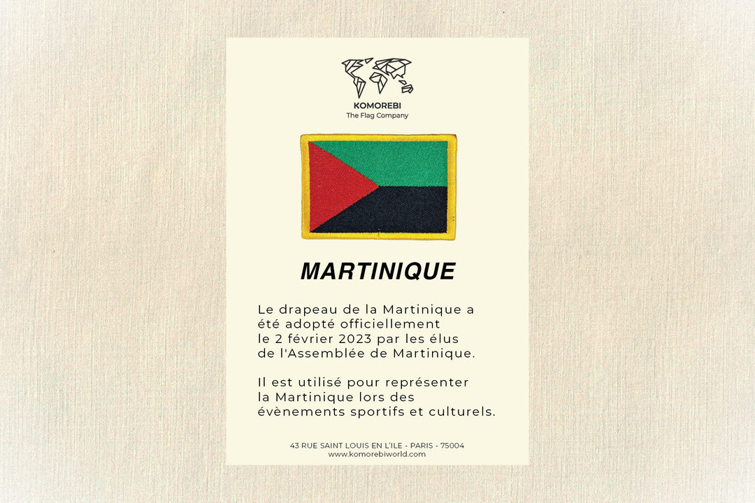 Martinique - Drapeau Brodé