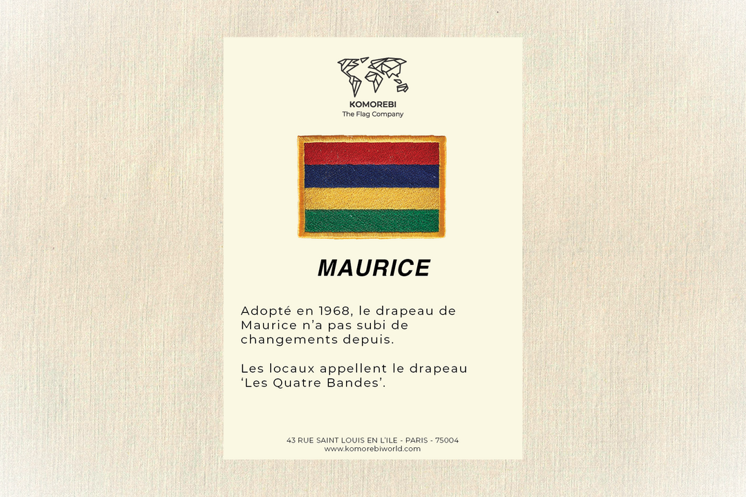 Maurice - Drapeau Brodé