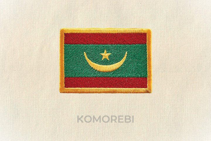 Mauritanie - Drapeau Brodé