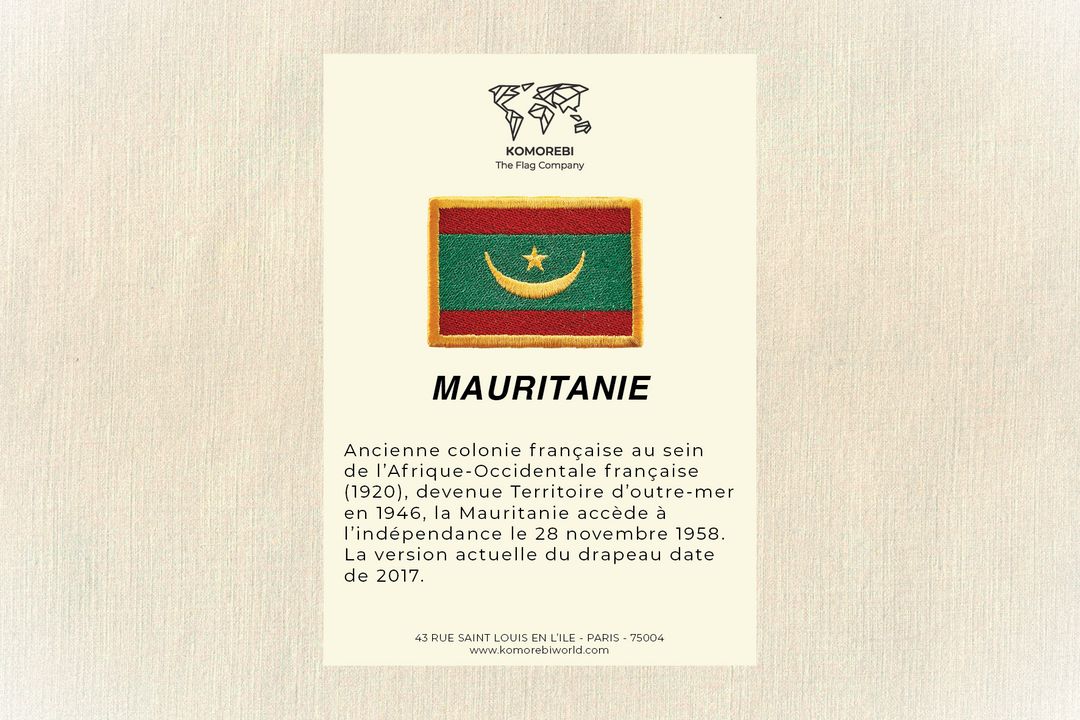 Mauritanie - Drapeau Brodé