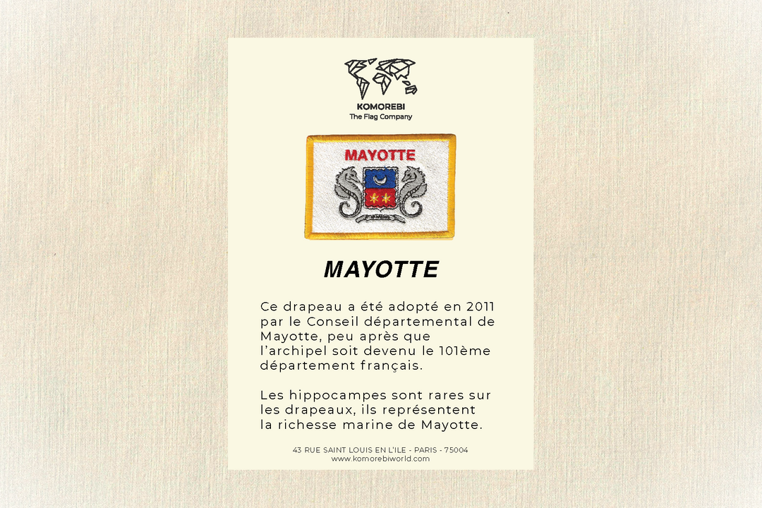 Mayotte - Drapeau Brodé