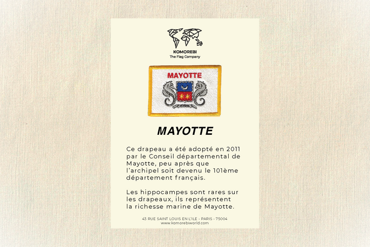 Mayotte - Drapeau Brodé