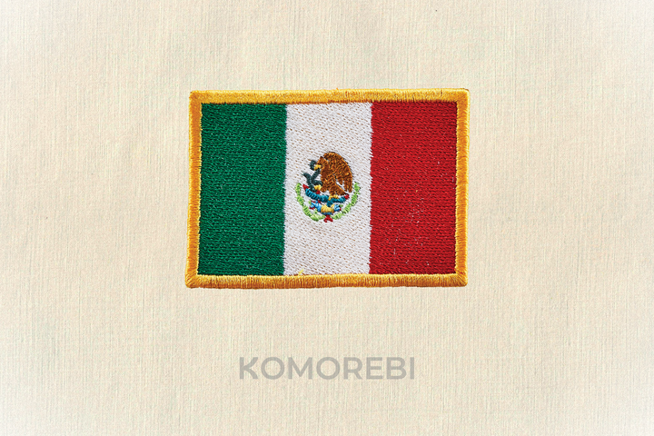 Mexique - Drapeau Brodé