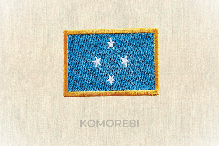 Micronésie - Drapeau Brodé