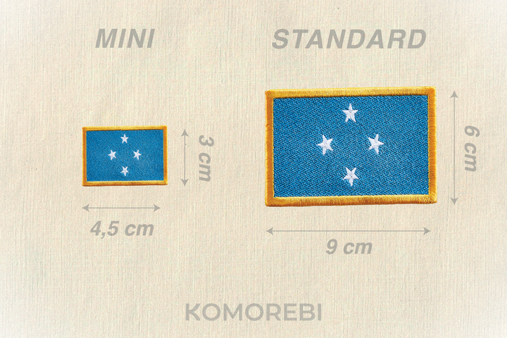 Micronésie - Drapeau Brodé