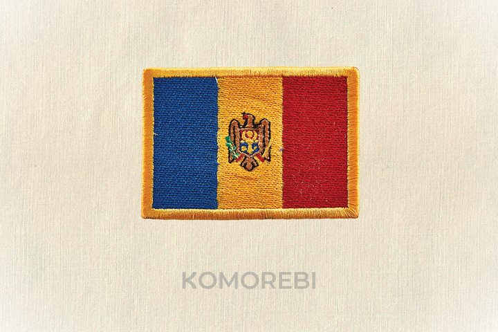 Moldavie - Drapeau Brodé