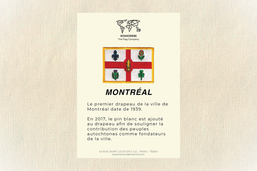 Montréal - Drapeau Brodé