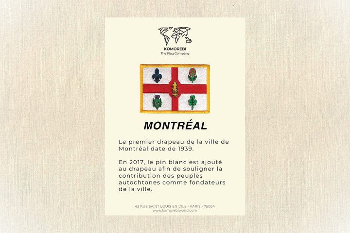 Montréal - Drapeau Brodé
