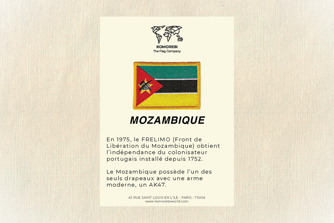 Mozambique - Drapeau Brodé