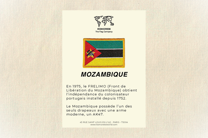 Mozambique - Drapeau Brodé