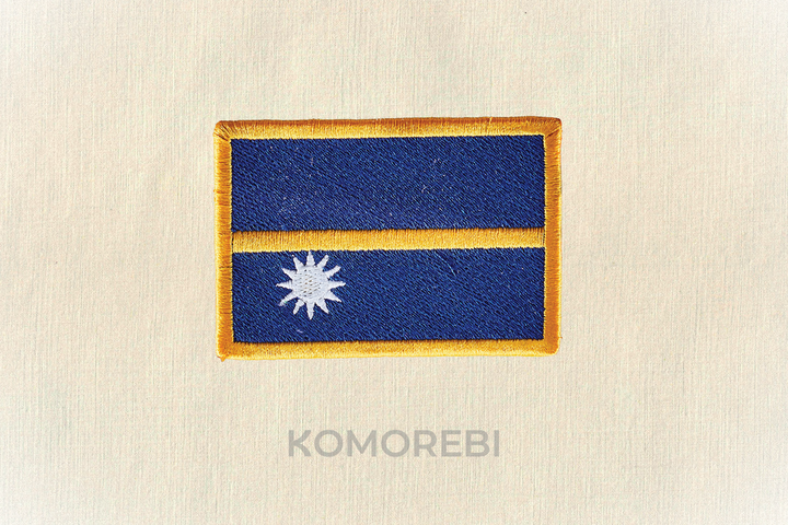 Nauru - Drapeau Brodé