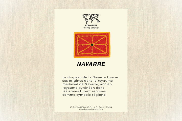 Navarre - Drapeau Brodé