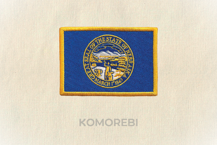 Nebraska - Drapeau Brodé
