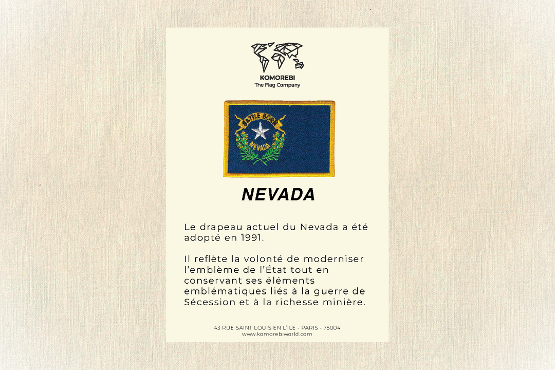 Nevada - Besticktes Flagge