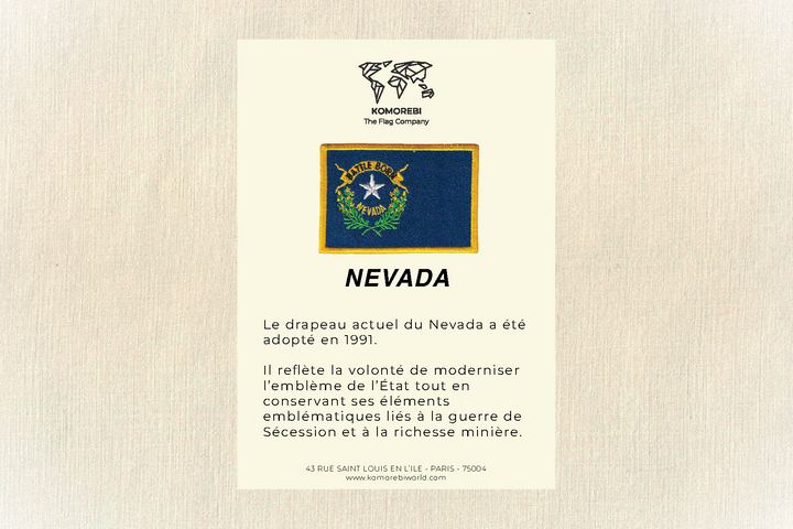 Nevada - Besticktes Flagge