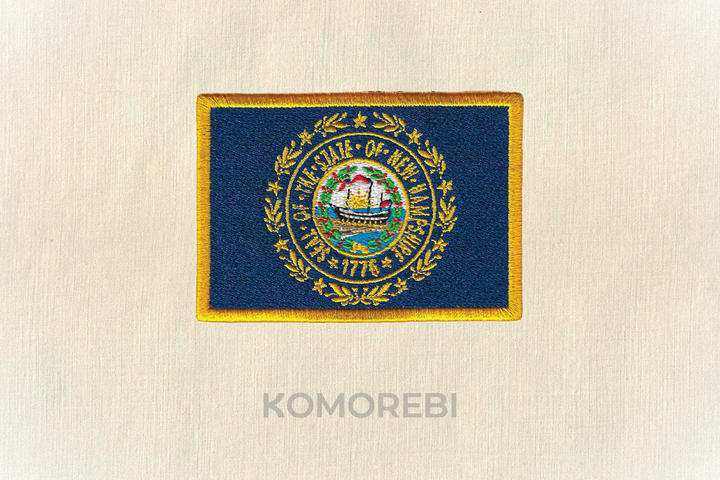 New Hampshire - Drapeau Brodé