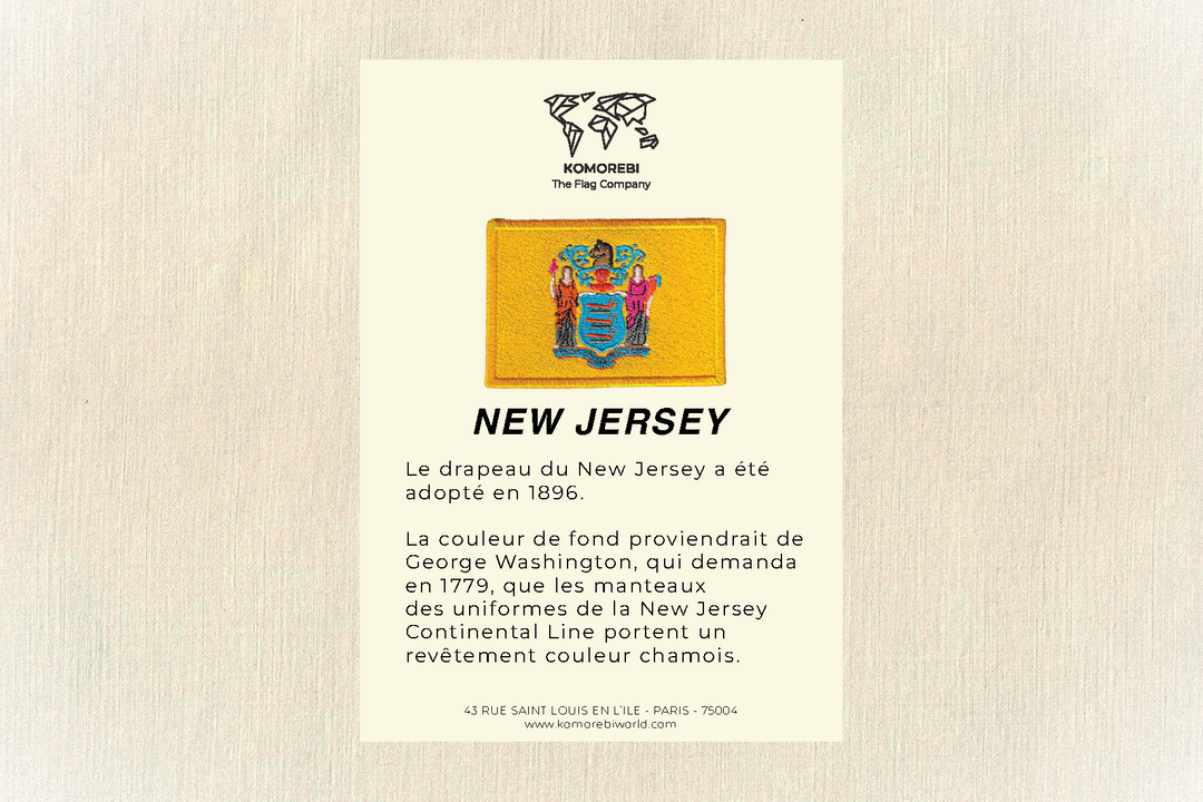 New Jersey - Gestickter Wimpfel