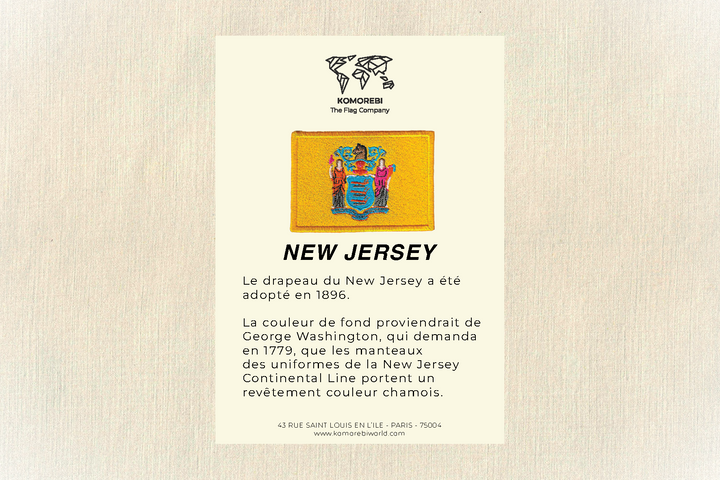 New Jersey - Gestickter Wimpfel