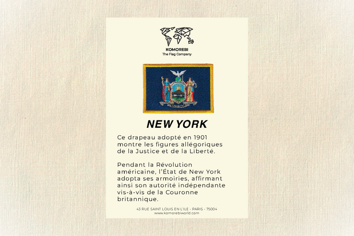 New York (État) - Drapeau Brodé