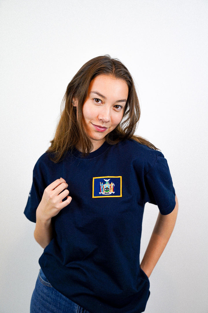 New York État • T-shirt drapeau