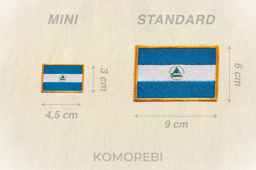 Nicaragua - Drapeau Brodé