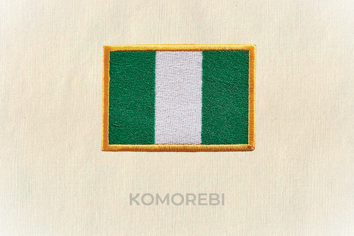 Nigéria - Drapeau Brodé