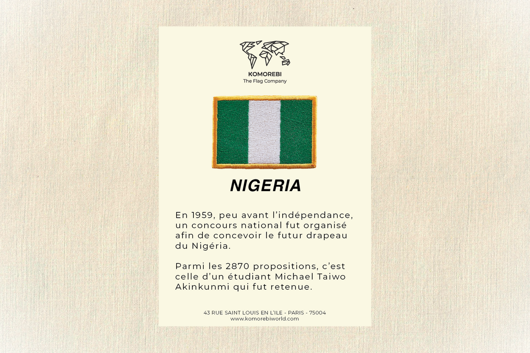 Nigéria - Drapeau Brodé