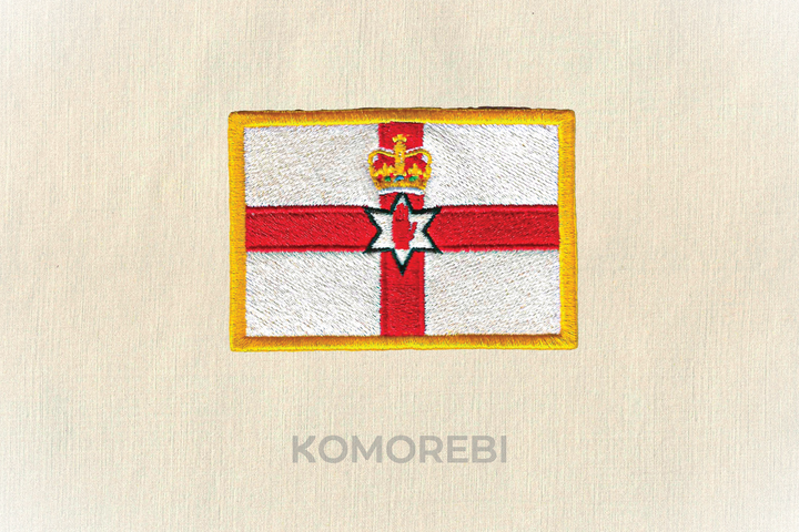 Irlande du Nord - Drapeau Brodé