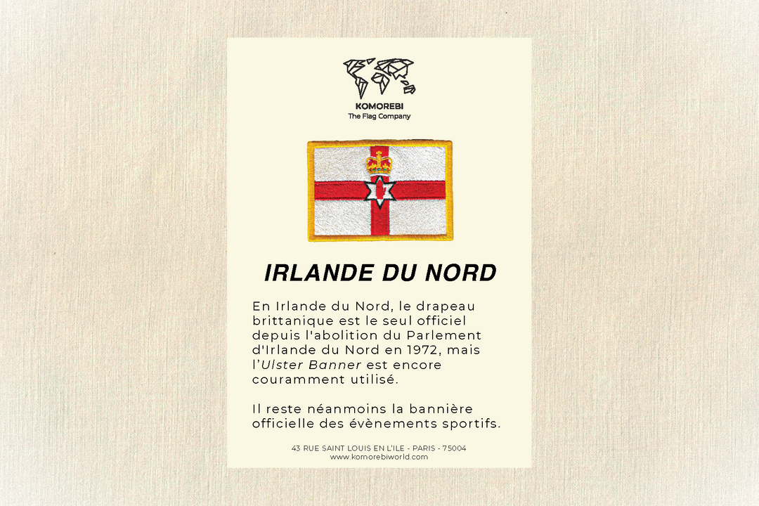 Irlande du Nord - Drapeau Brodé