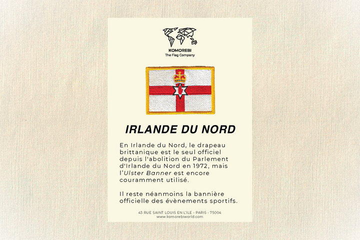 Irlande du Nord - Drapeau Brodé