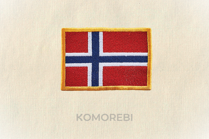 Norvège - Drapeau Brodé