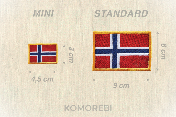 Norvège - Drapeau Brodé
