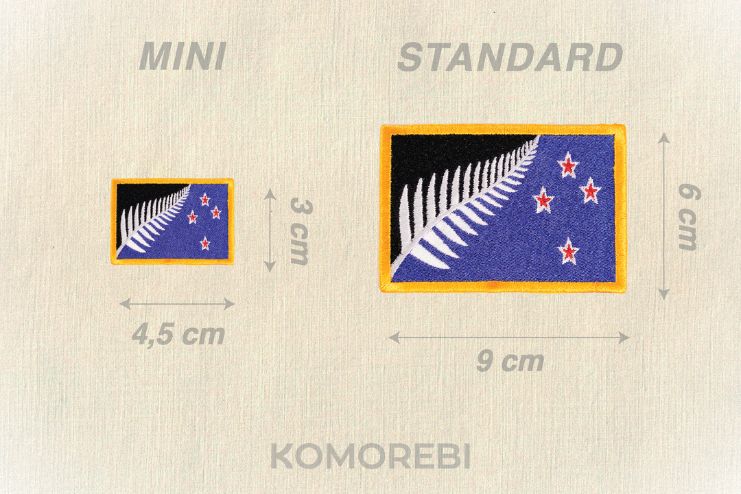 Nouvelle Zélande 'Silver Fern' (Referendum 2015)  - Drapeau Brodé
