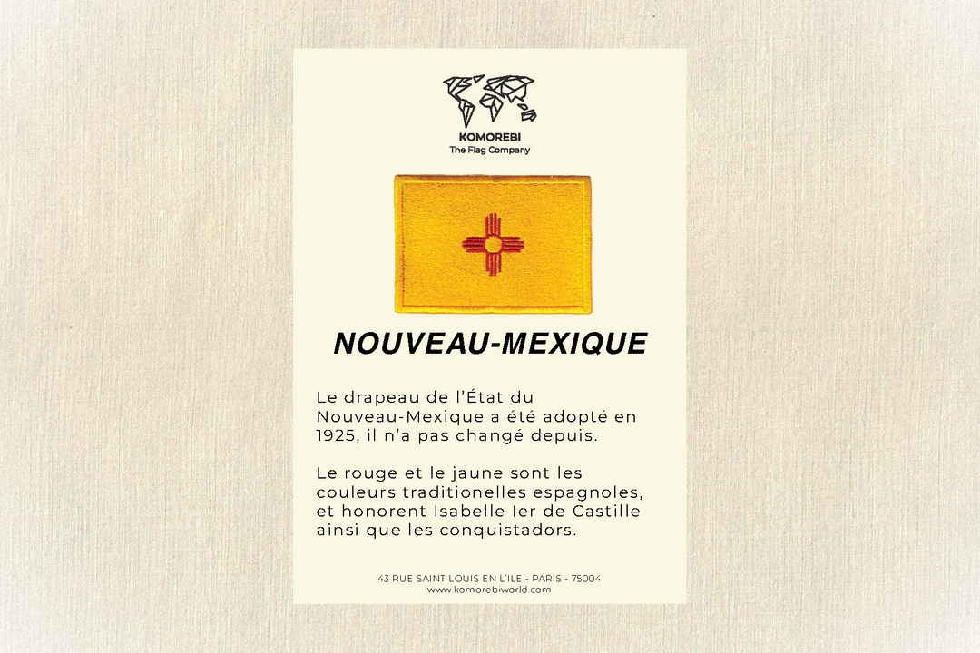 New Mexico - Embroidered Flag