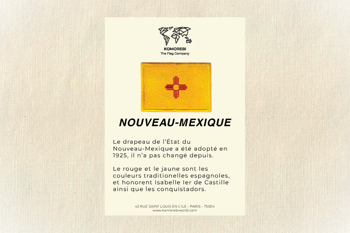 New Mexico - Embroidered Flag