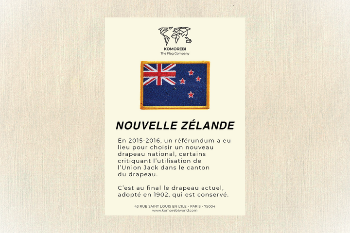 Nouvelle Zélande - Drapeau Brodé