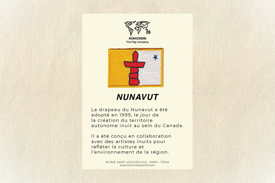 Nunavut - Drapeau Brodé
