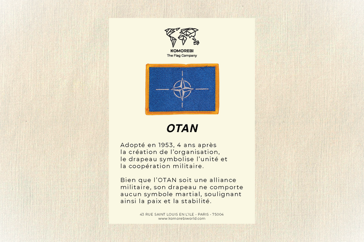 OTAN - Drapeau Brodé