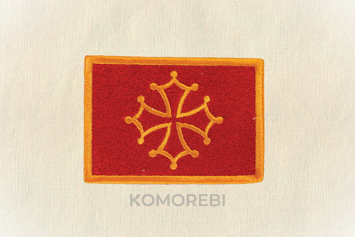 Occitanie - Drapeau Brodé