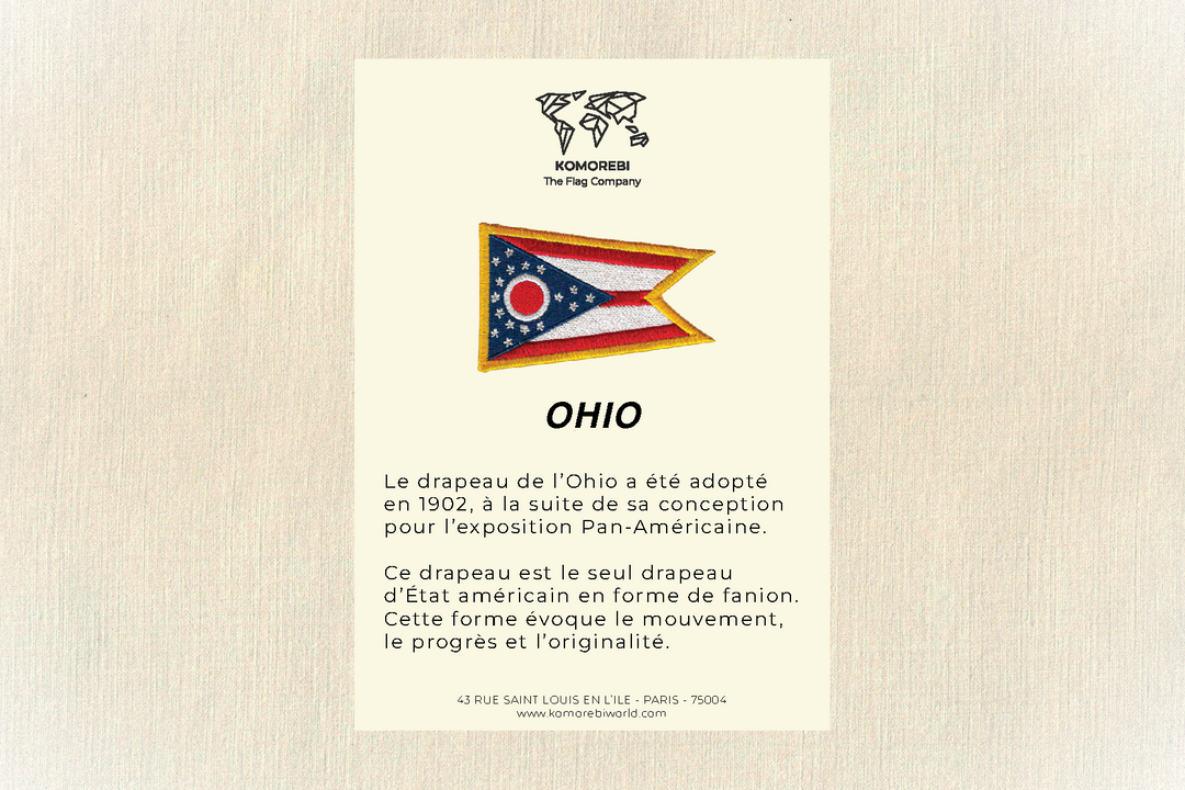 Ohio - Bestickter Fahne